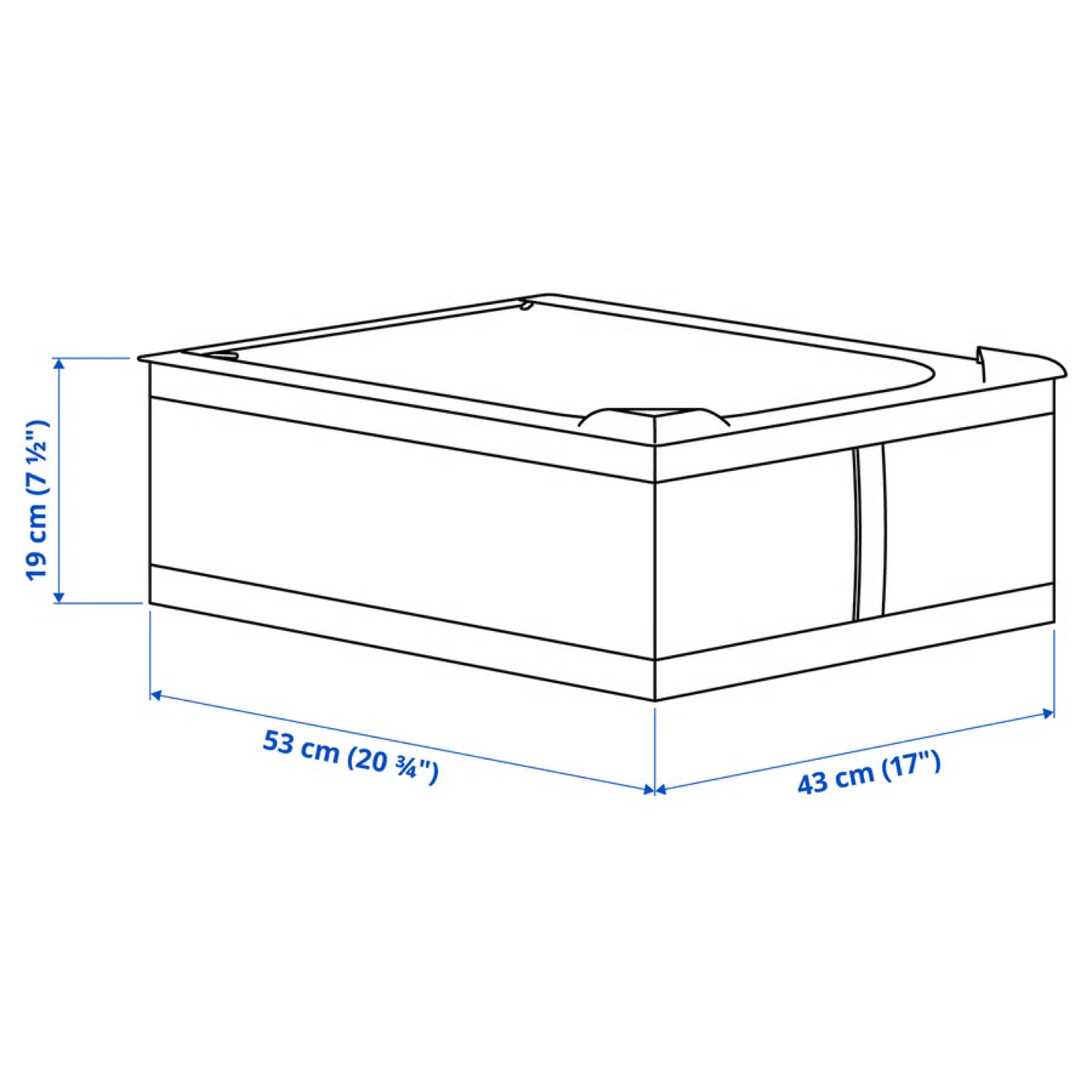 Set of 2 Zippered Storage Boxes - photo 3