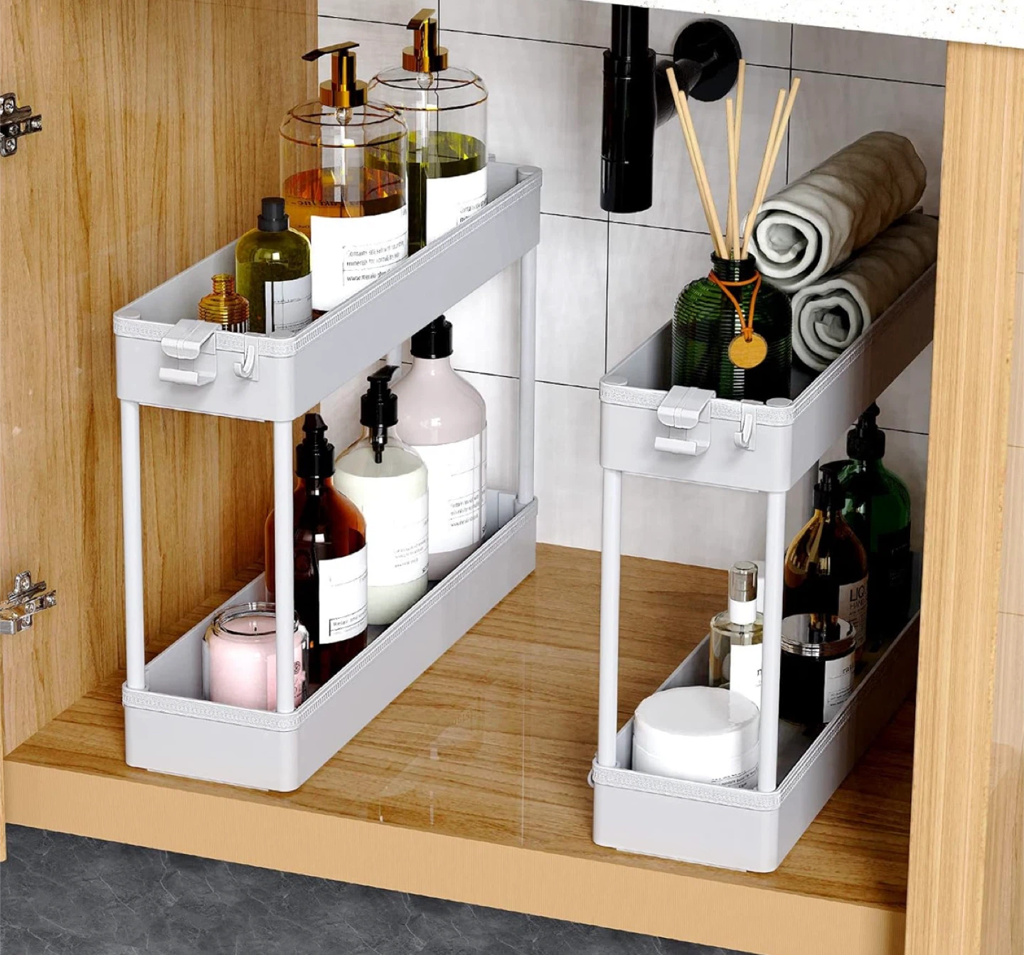 4-Tier Rolling Storage Cart – Slim Design - photo 2