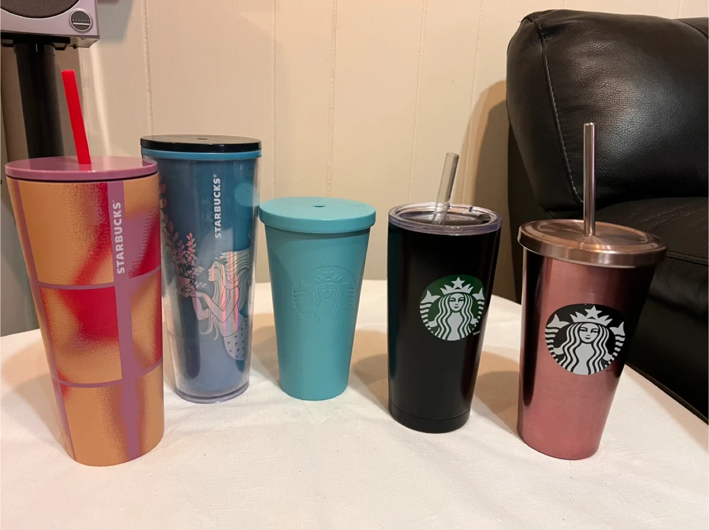 5 Starbucks tumblers for $20