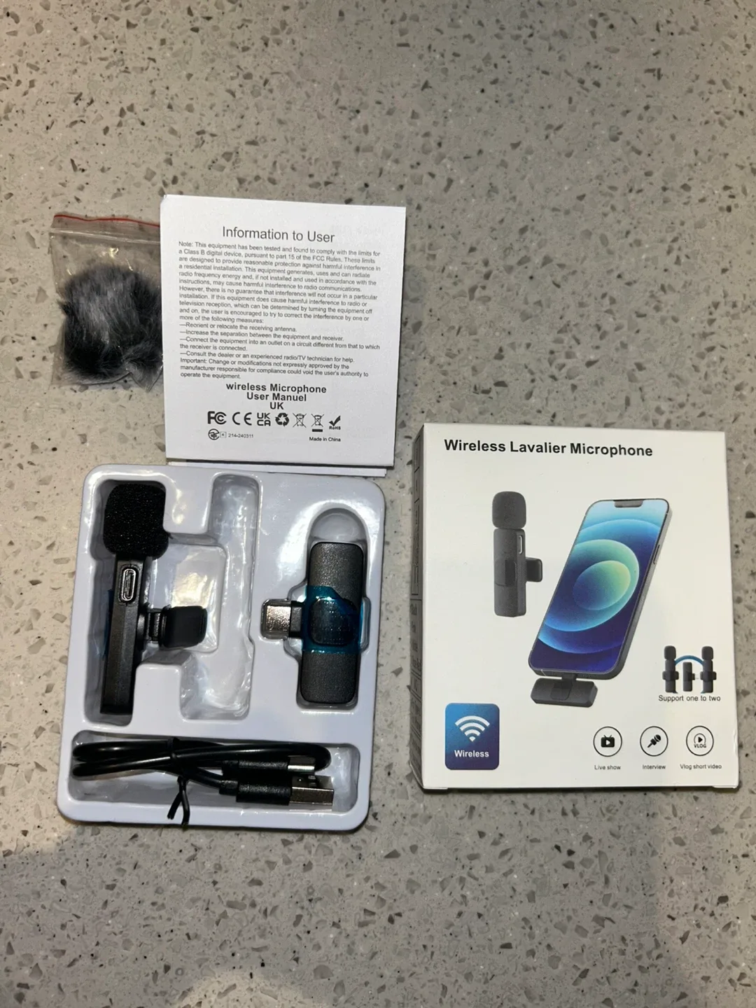 Wireless Lavalier Microphone New in Box