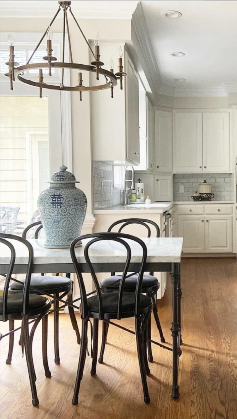 Marble Top Iron Base Table #cleanout image indicator(3)