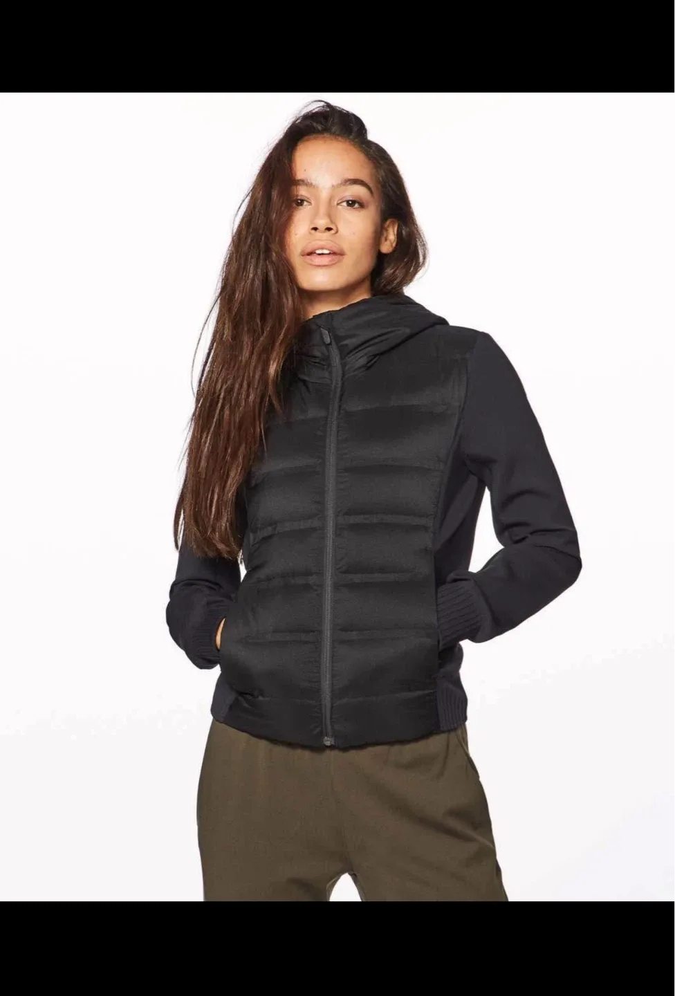 Lululemon Down For It All Jacket, Black, Size 4