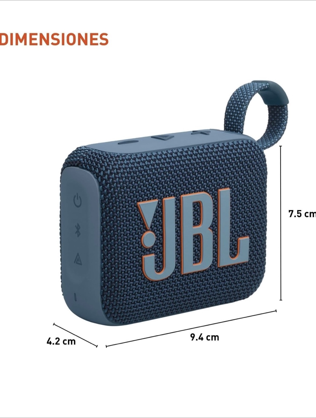 JBL Go 4 Portable Bluetooth Speaker - Blue - photo 3