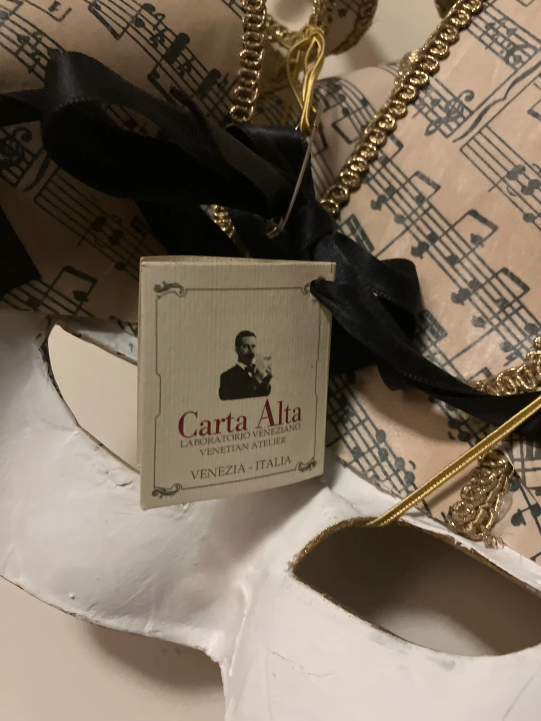 Genuine Venetian “Jolly Musica” Mask - photo 5