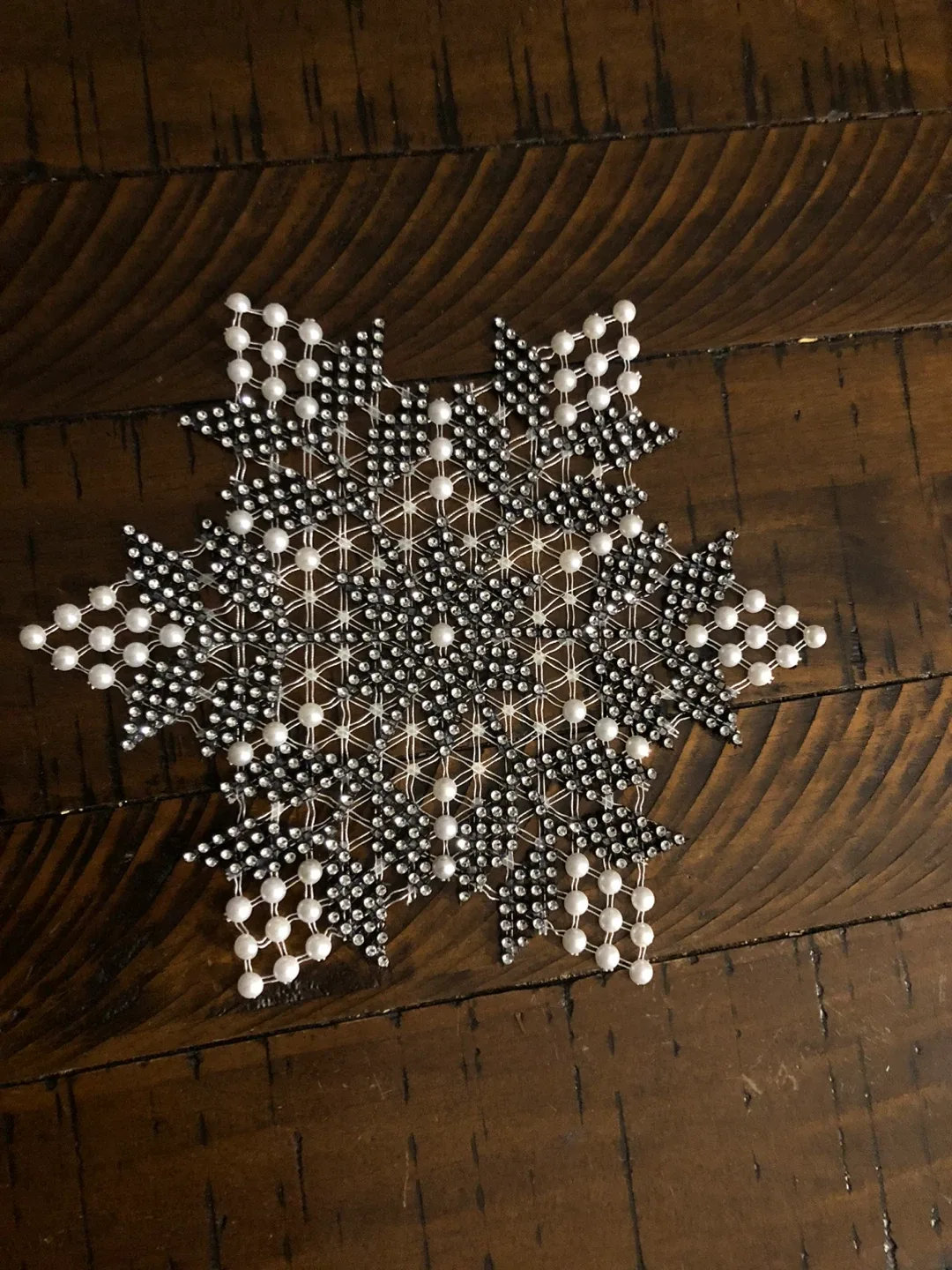 Beaded Snowflake Decoration