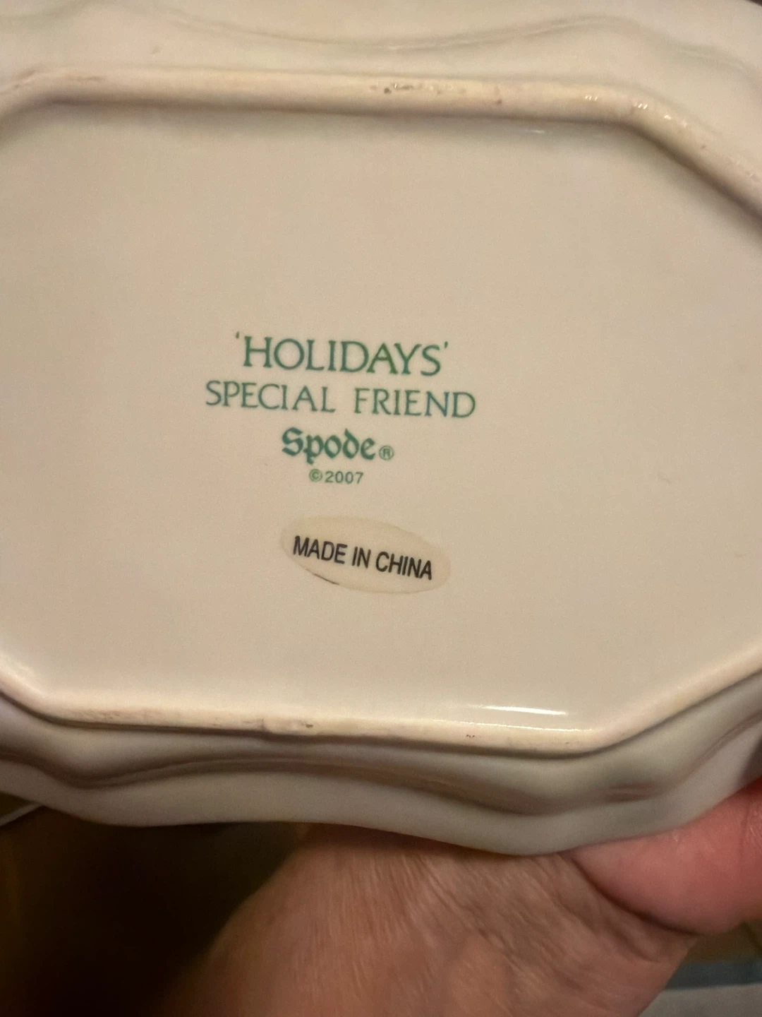Spode 'Holidays' Special Friend Plate - photo 2