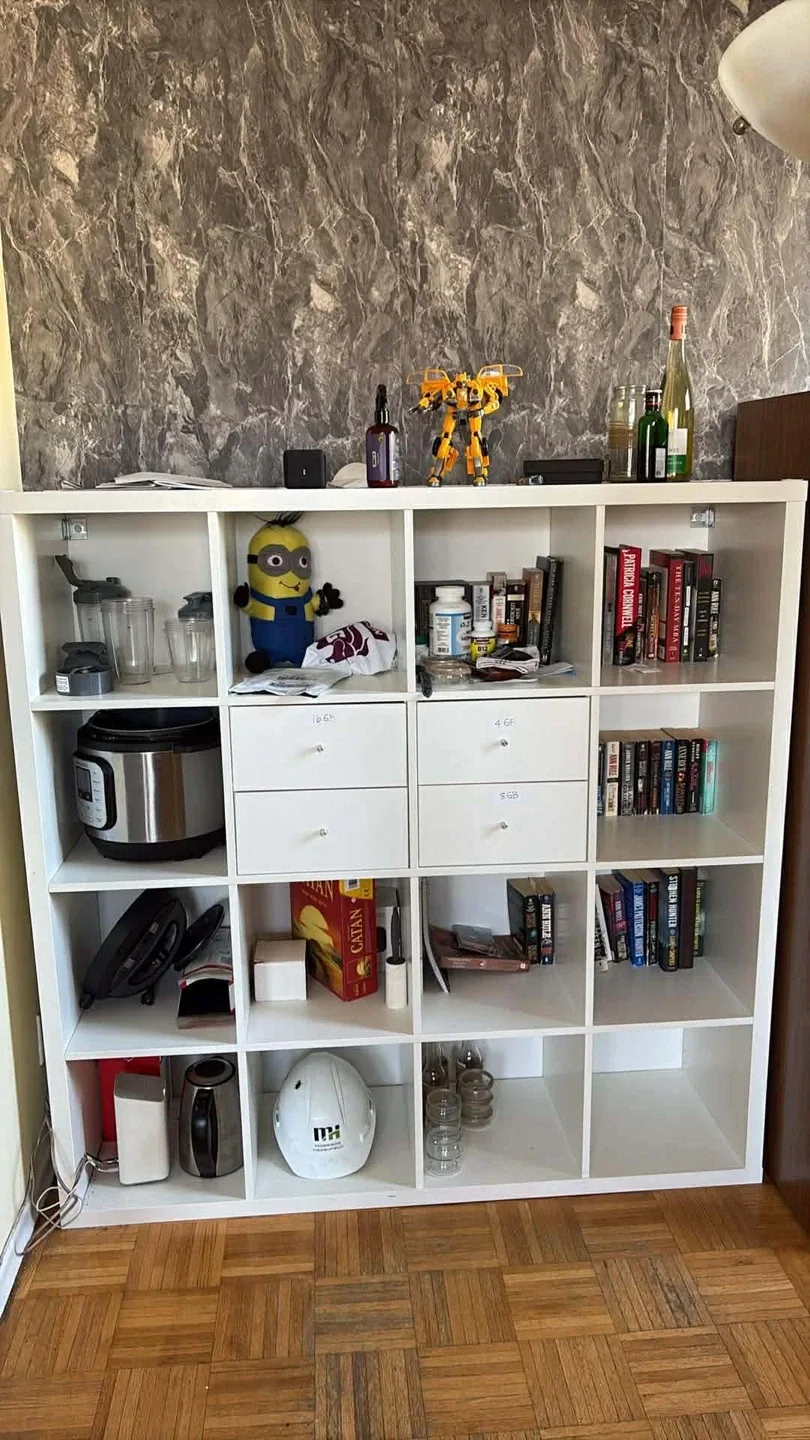 White Kallax Shelf Unit