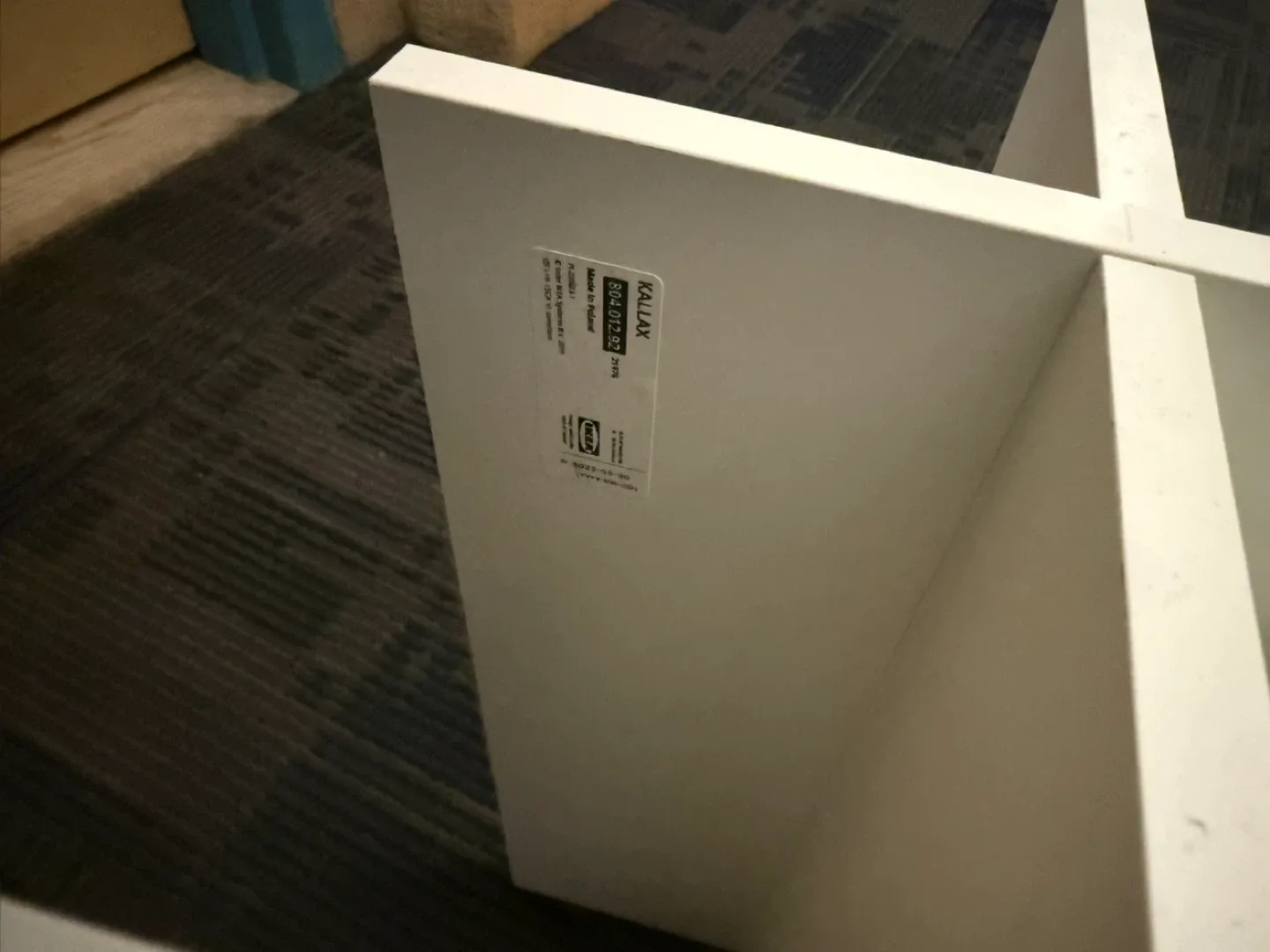 IKEA Kallax White Insert with 4 Compartments image indicator(4)