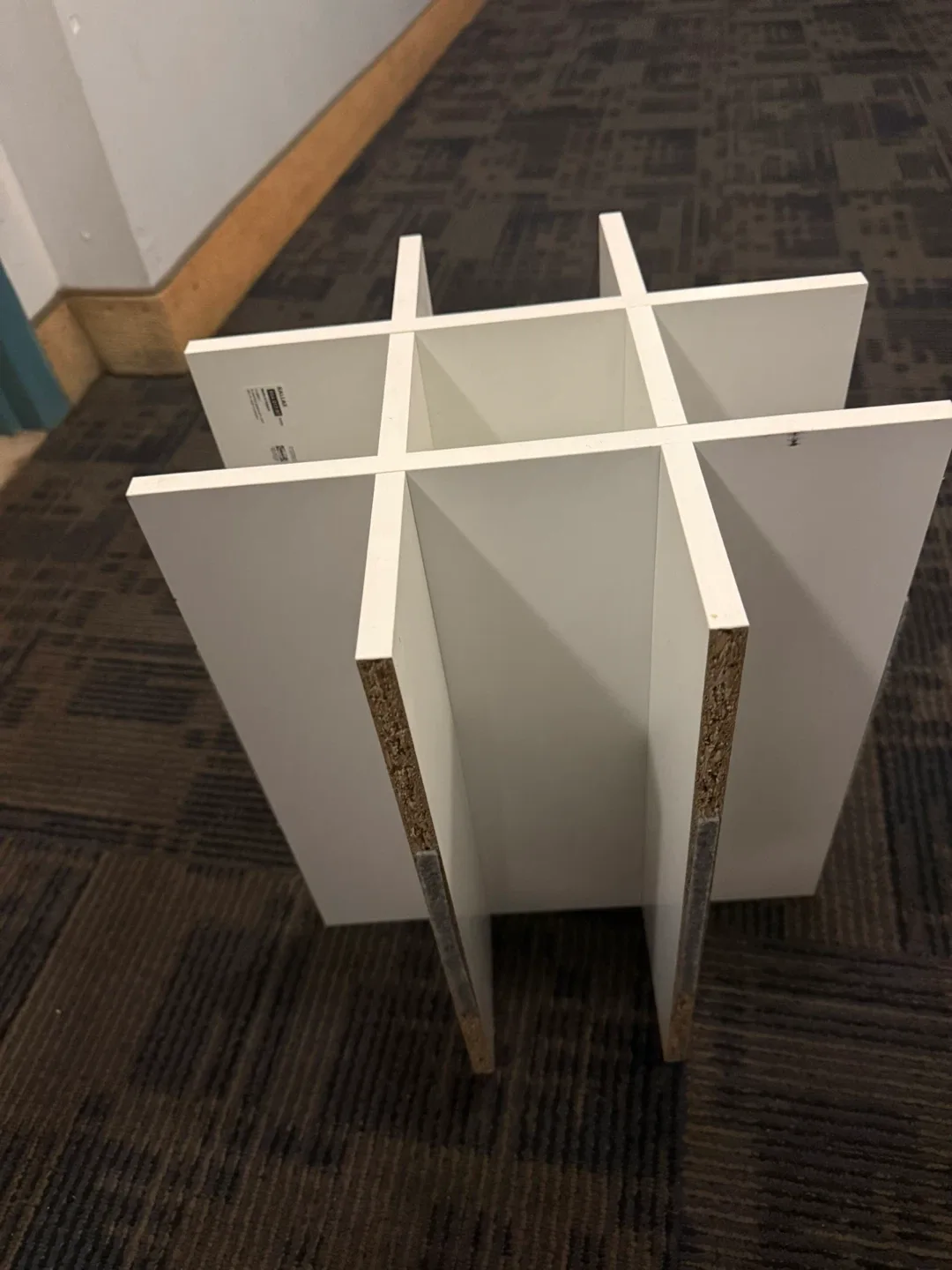 IKEA Kallax White Insert with 4 Compartments image indicator(2)