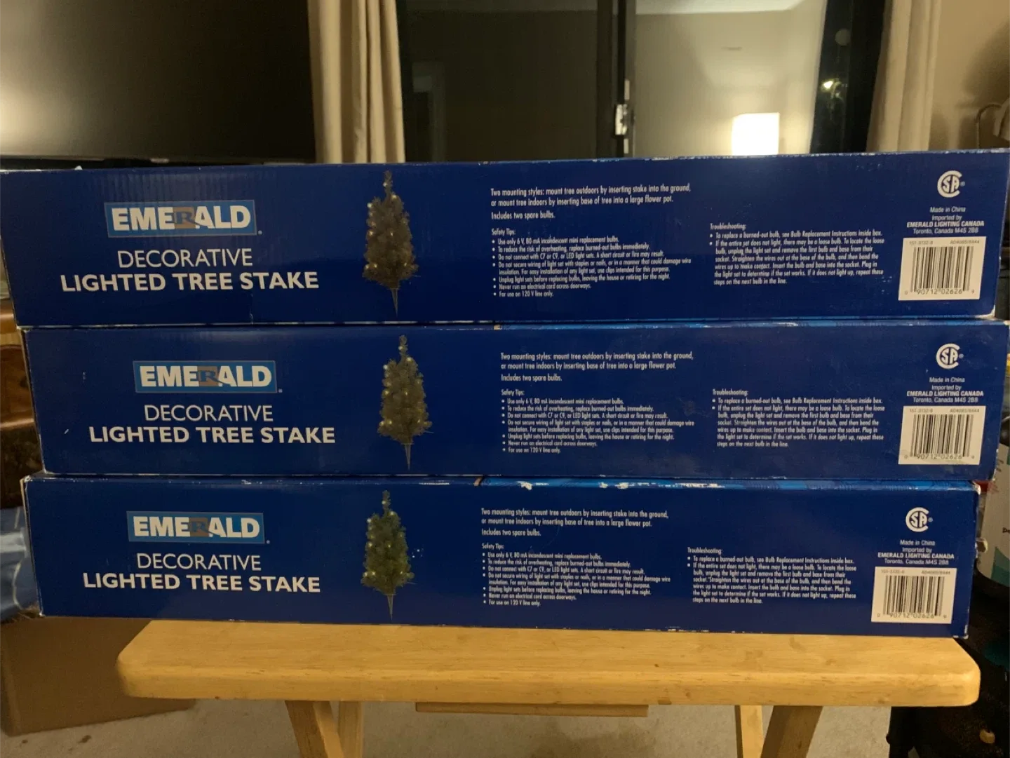 Kirkland Decorative Lighted Tree Stake - New in Box! image indicator(3)