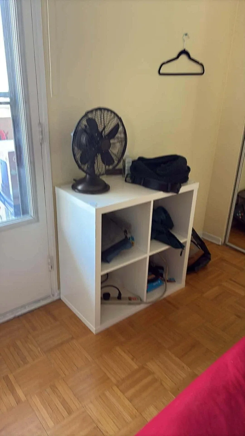 White 4-Cube Storage Shelf