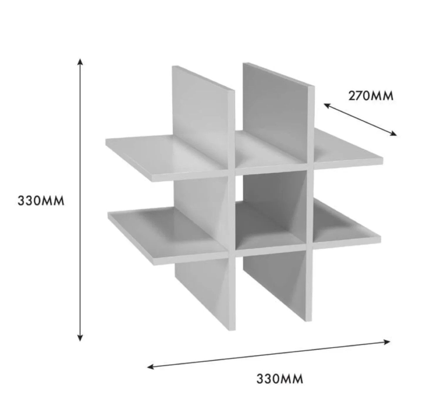 IKEA Kallax White Insert with 4 Compartments image indicator(5)