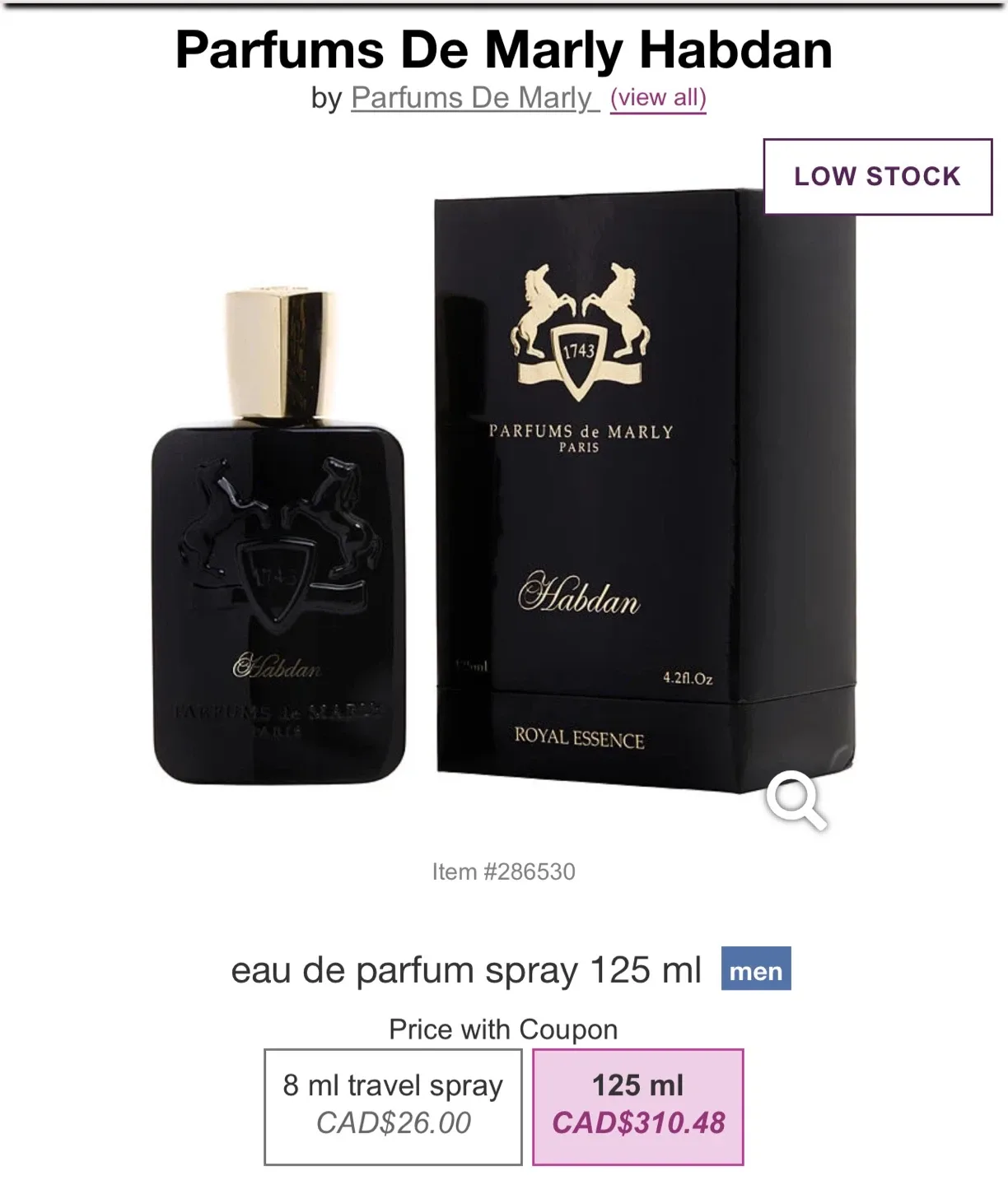 Parfums de Marly Habdan Eau de Parfum 125ml image indicator(2)