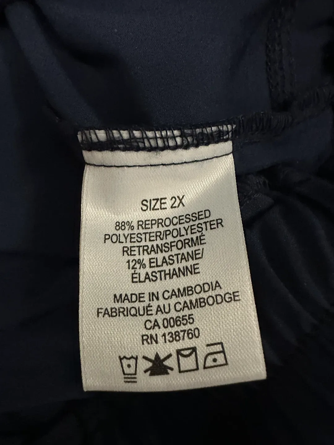 Navy Blue Cargo Pants - Size 2X #cleanout image indicator(3)