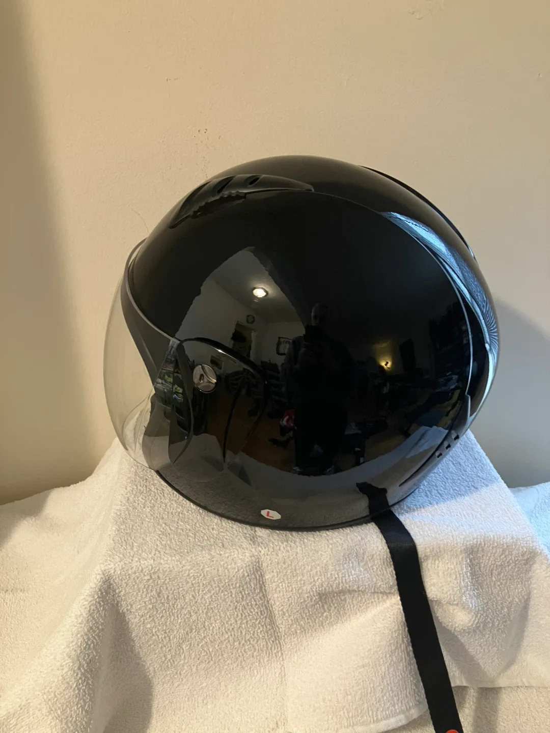 Fuel SH-WS0016 Gloss Black Open Face Helmet - Size Large image indicator(5)