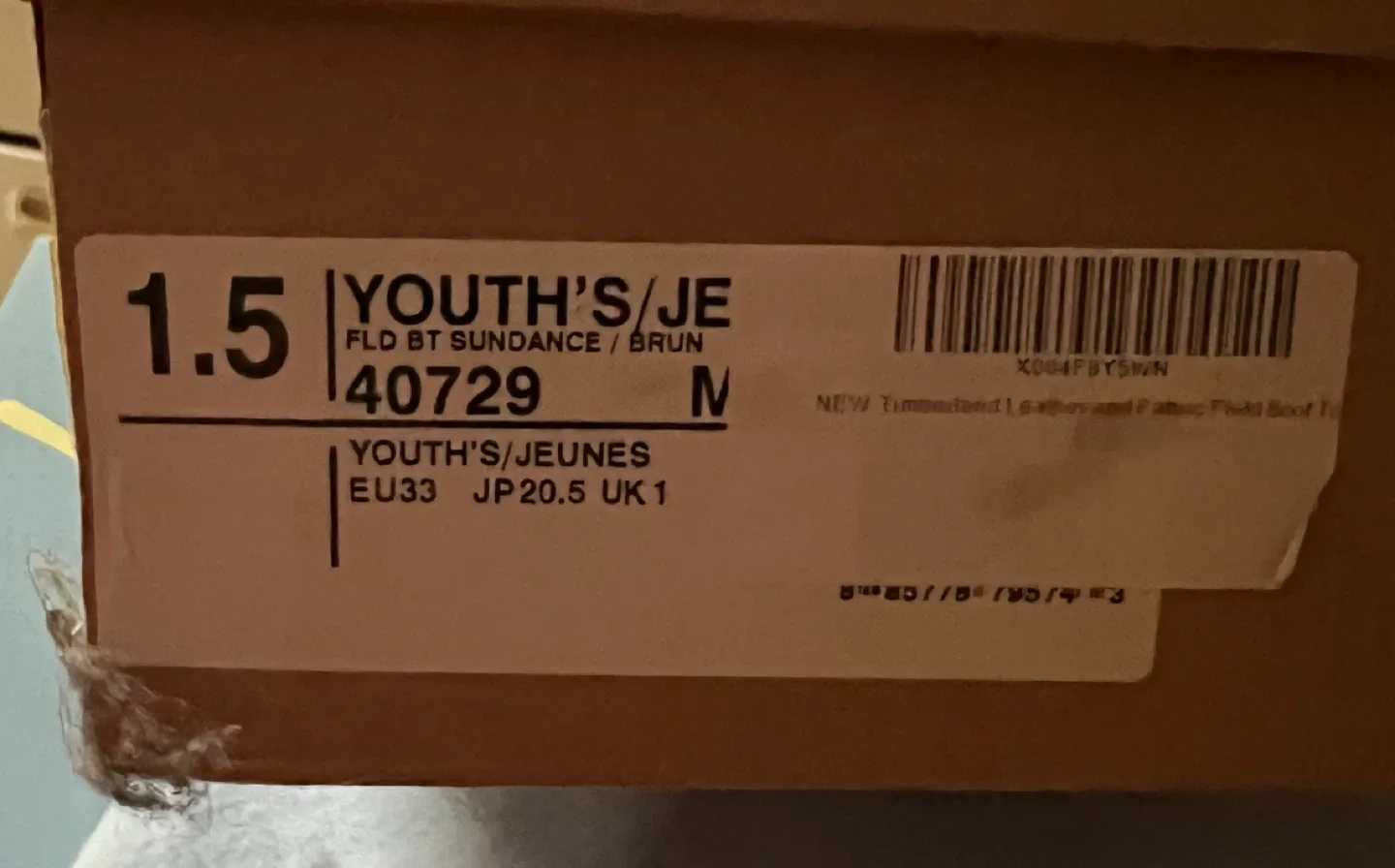 Timberland Youth's Field Boots - Size 1.5 image indicator(2)