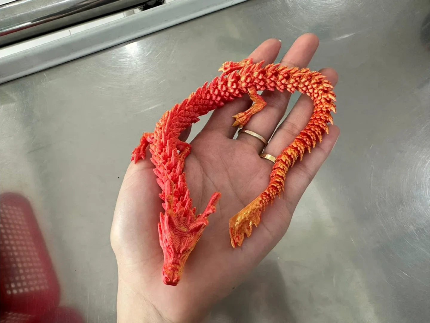 Dreamy Orange Articulated Dragon image indicator(2)
