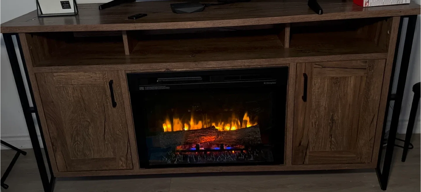 TV Stand with Electric Fireplace