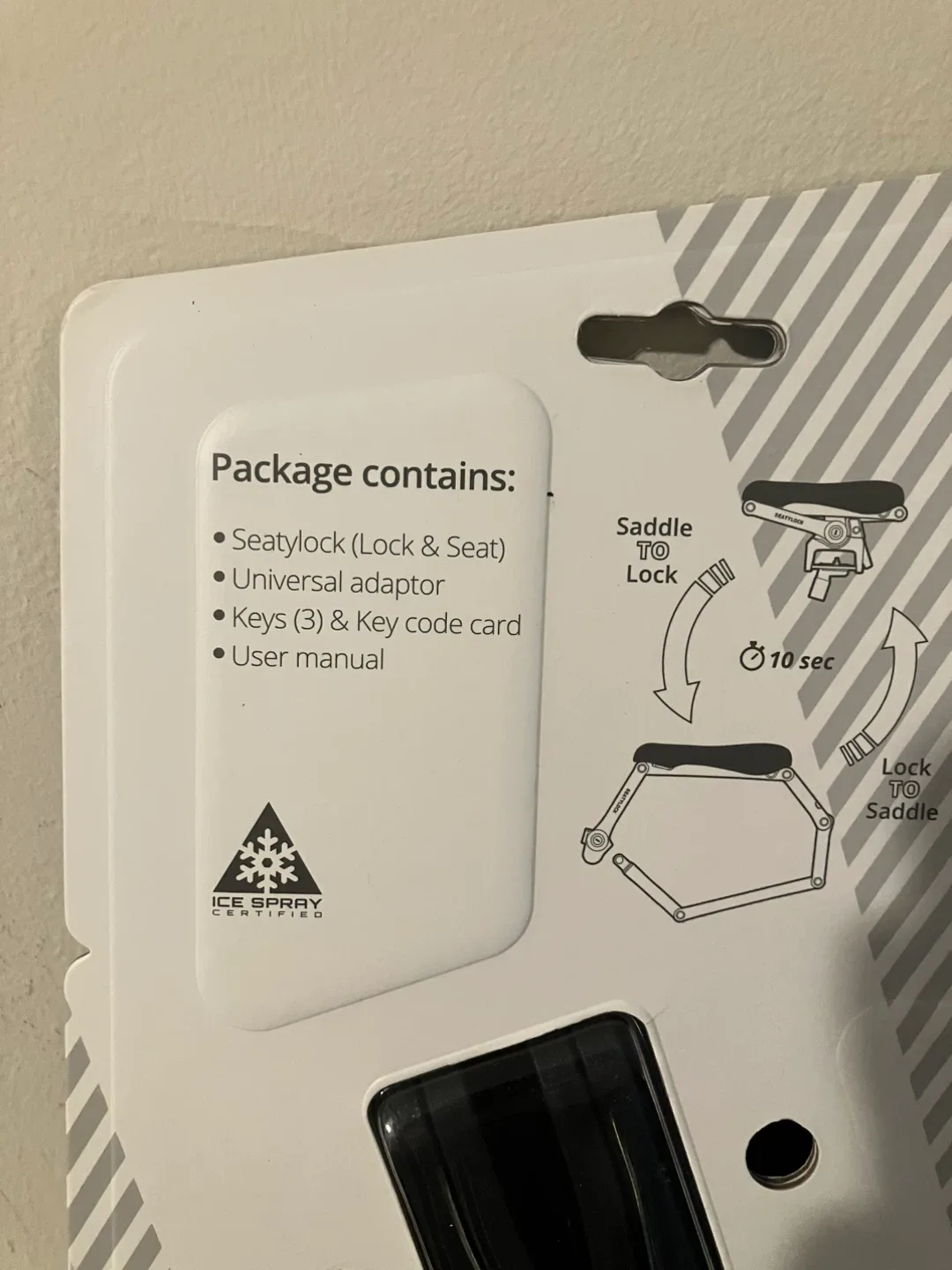 New Seatylock Lock & Seat - Bike Lock image indicator(5)