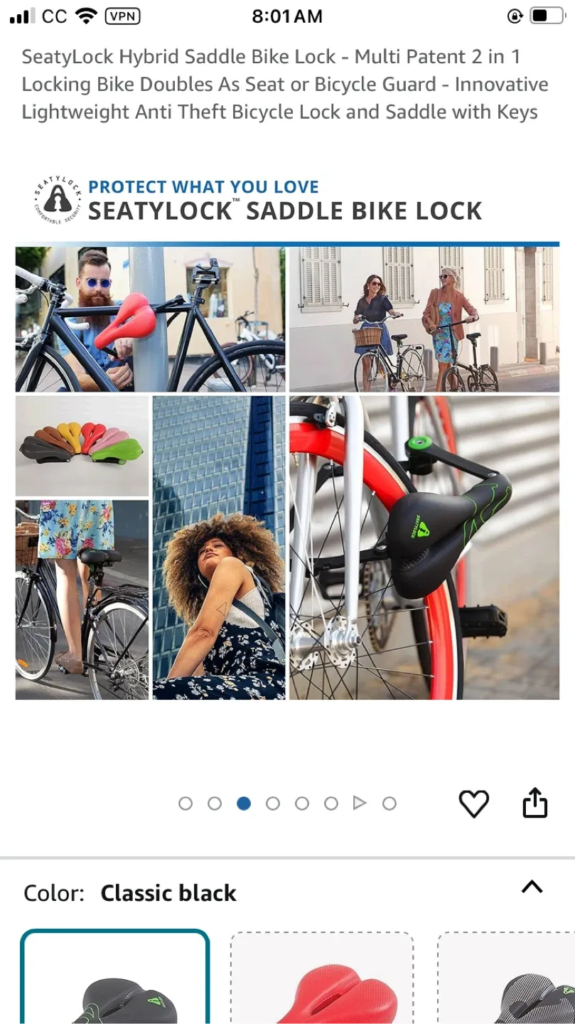 New Seatylock Lock & Seat - Bike Lock image indicator(7)