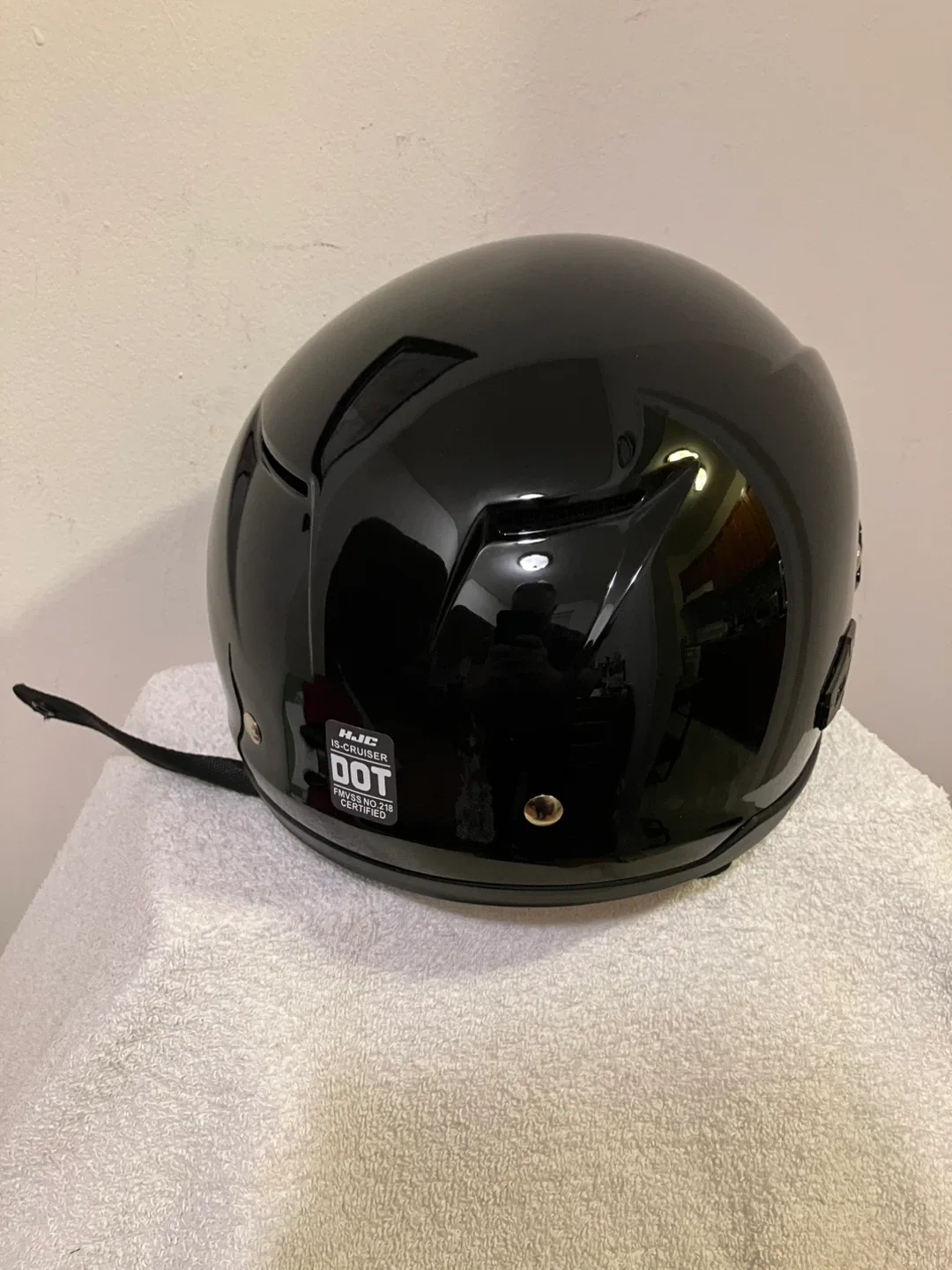 Like New HJC-IS Men’s Motorcycle Helmet- Black - Size M image indicator(5)