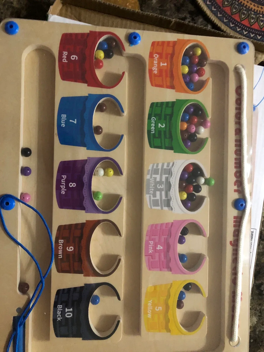 Color & Number Magnetic Maze - Educational Toy image indicator(4)