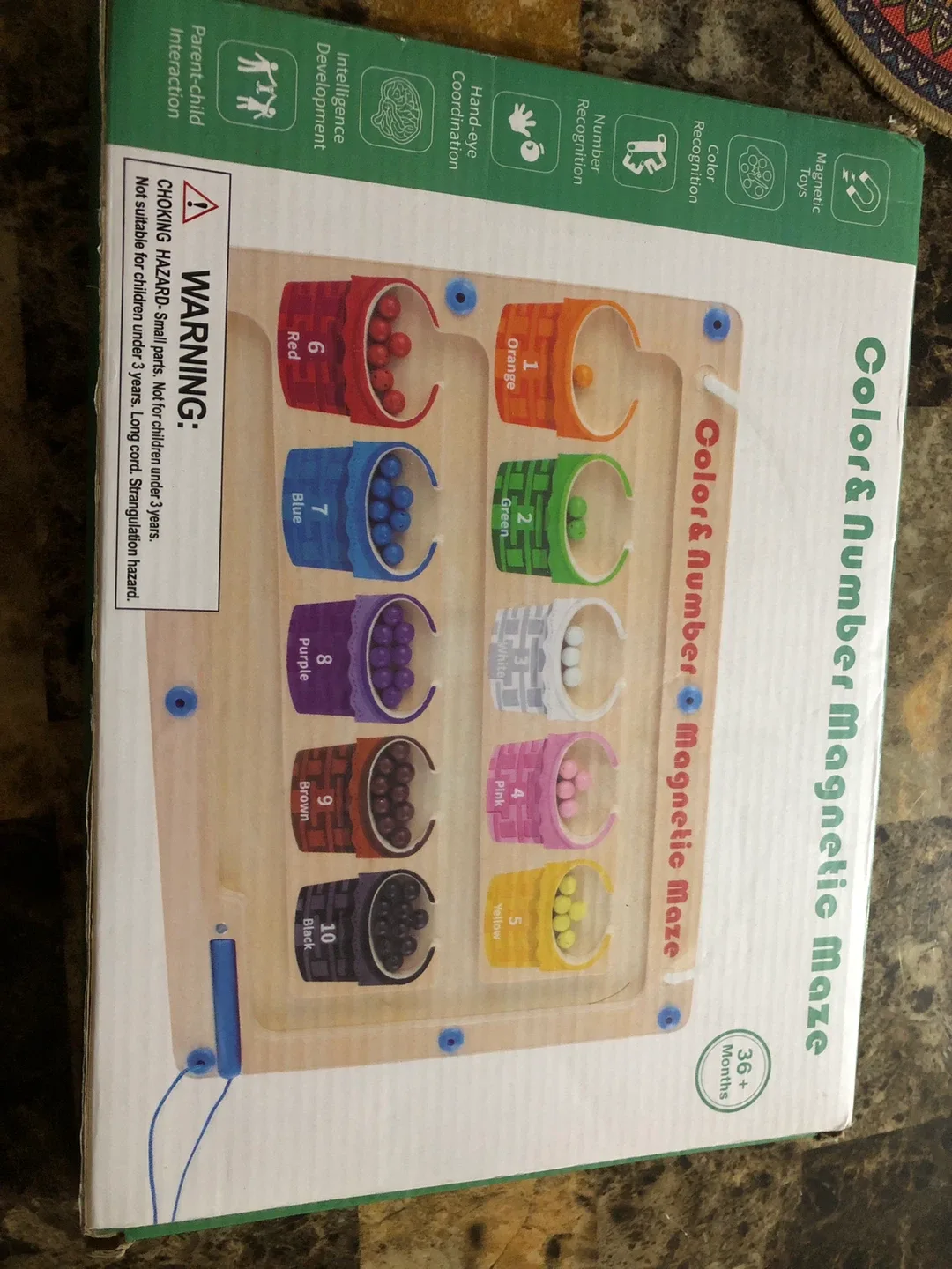 Color & Number Magnetic Maze - Educational Toy image indicator(2)