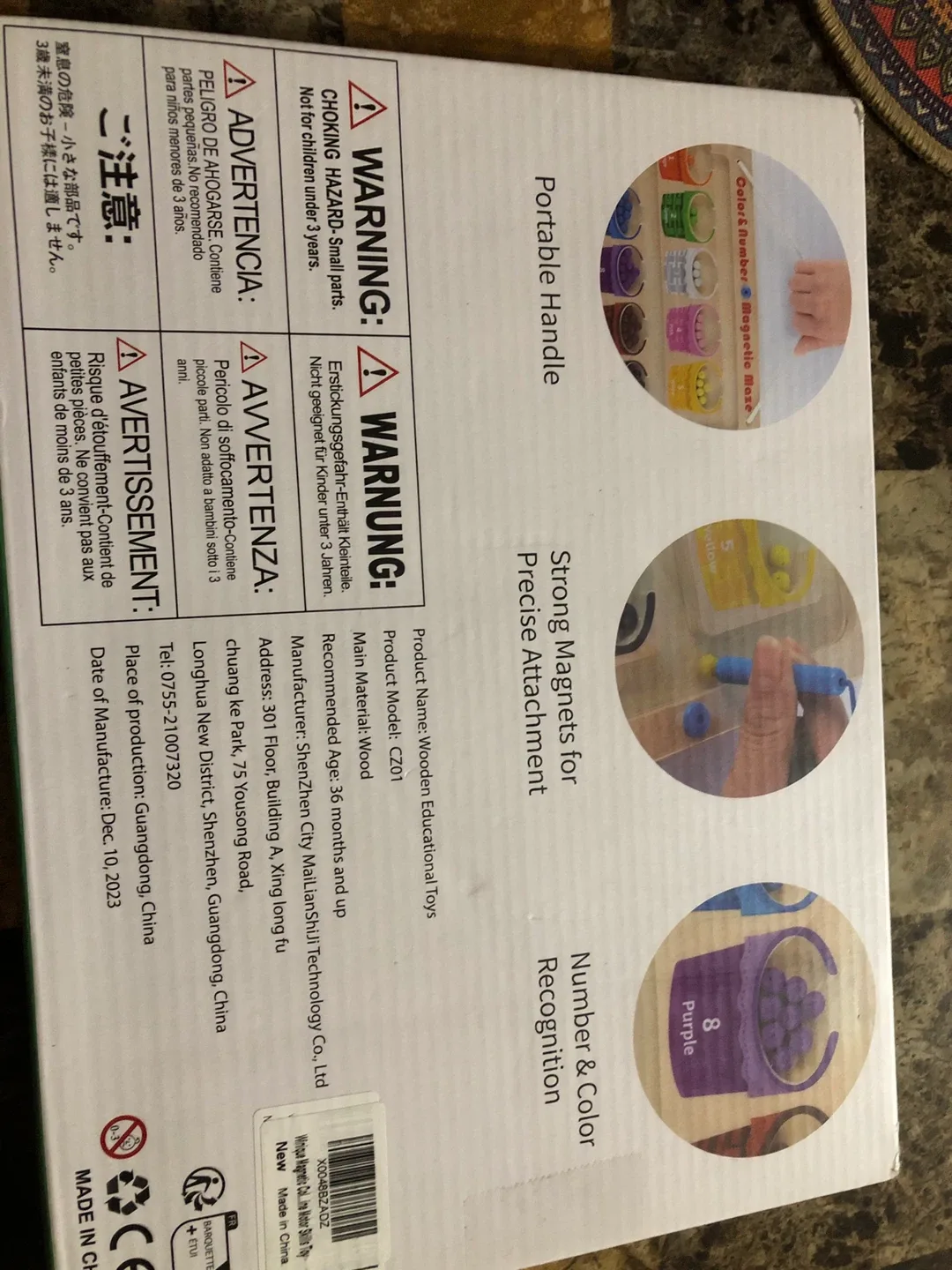 Color & Number Magnetic Maze - Educational Toy image indicator(3)