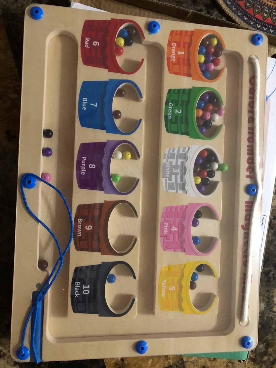 Color & Number Magnetic Maze - Educational Toy image indicator(5)