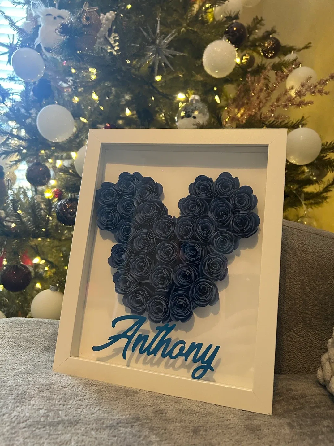 Custom Framed Mickey Mouse Floral Art image indicator(3)