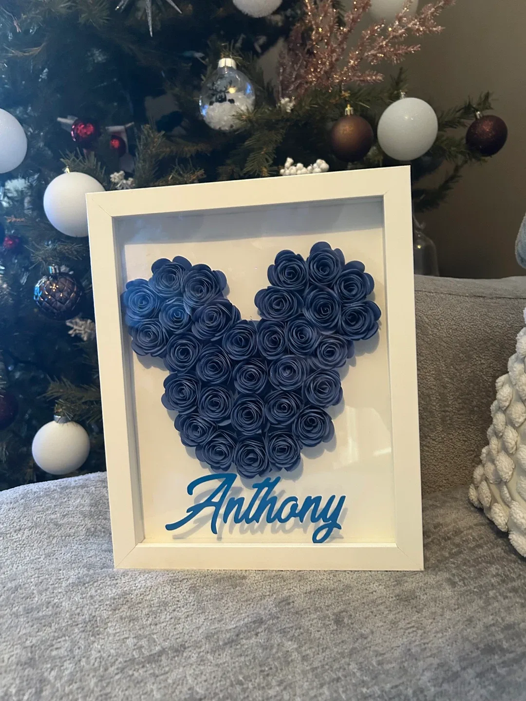 Custom Framed Mickey Mouse Floral Art image indicator(2)