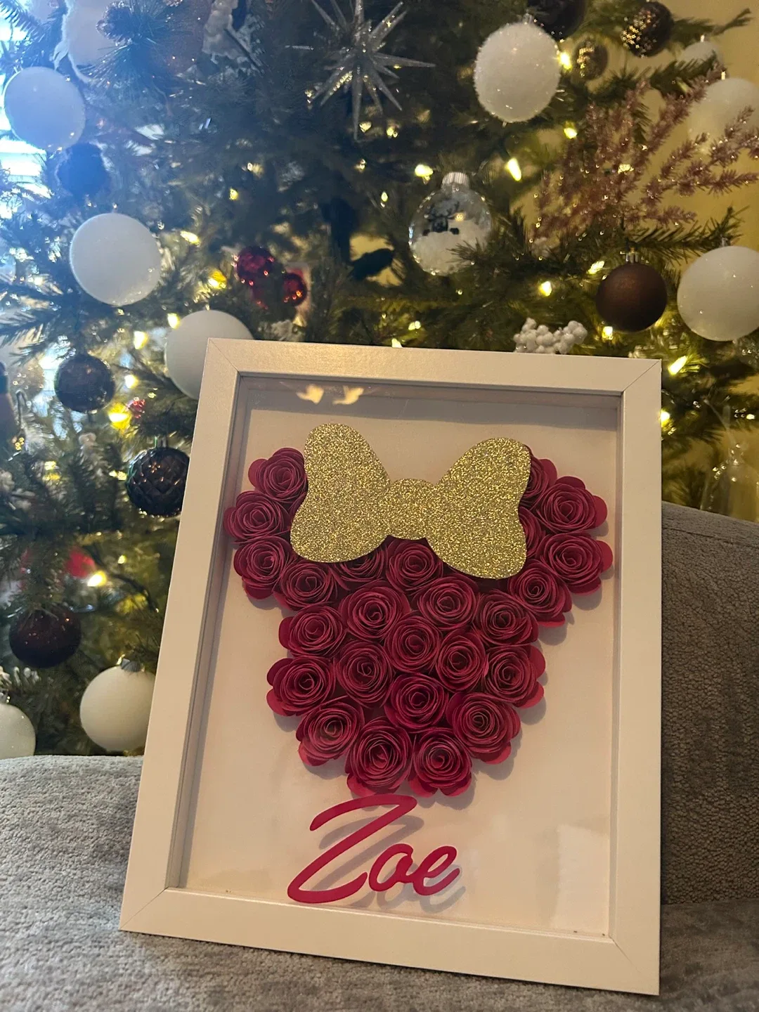 Custom Framed Mickey Mouse Floral Art image indicator(4)