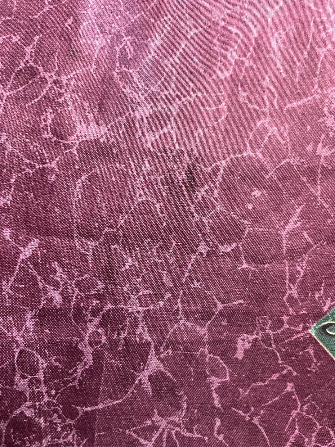Vintage Patterned Shower Curtain - Purple & Green - photo 5