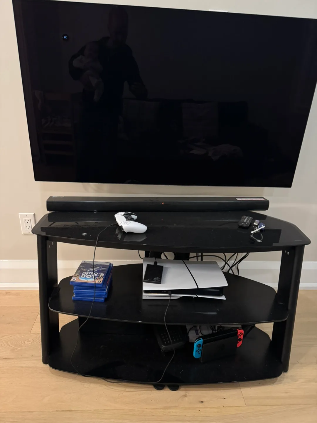 Black TV Stand