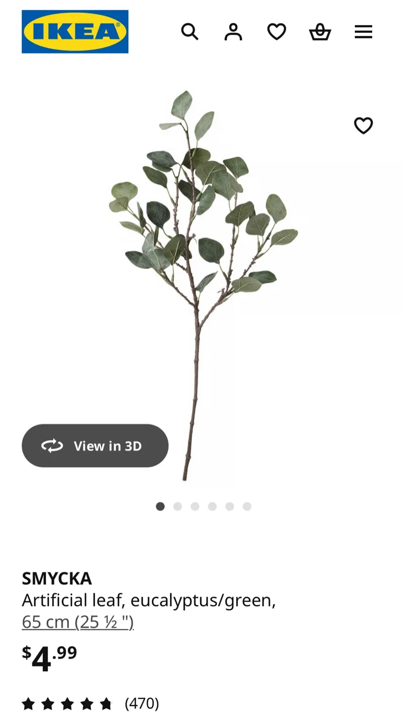 Smycka artificial eucalyptus ikea #cleanout image indicator(3)