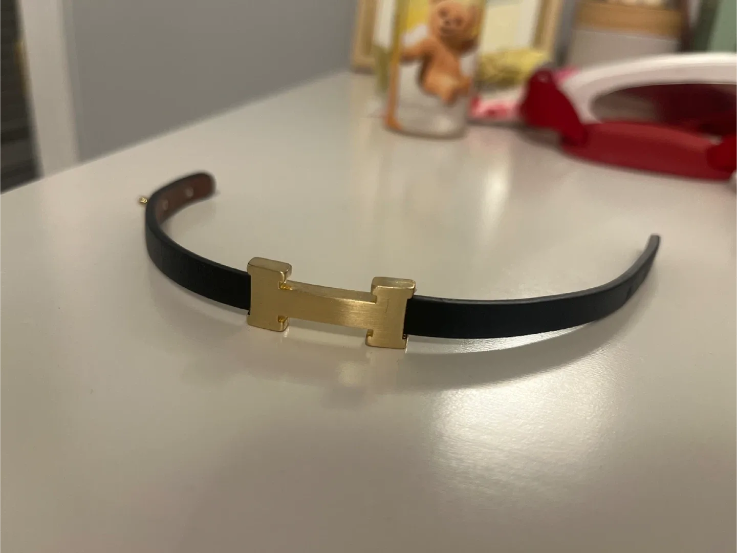 H Leather Bracelet