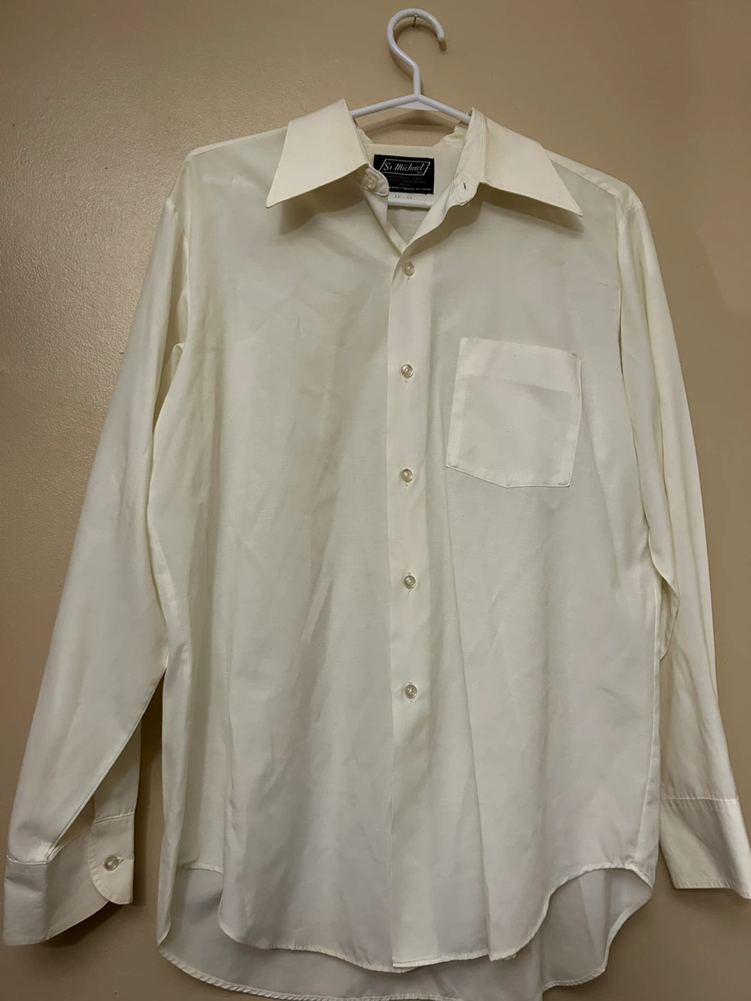 Men’s off white Dress Shirt {16-34}