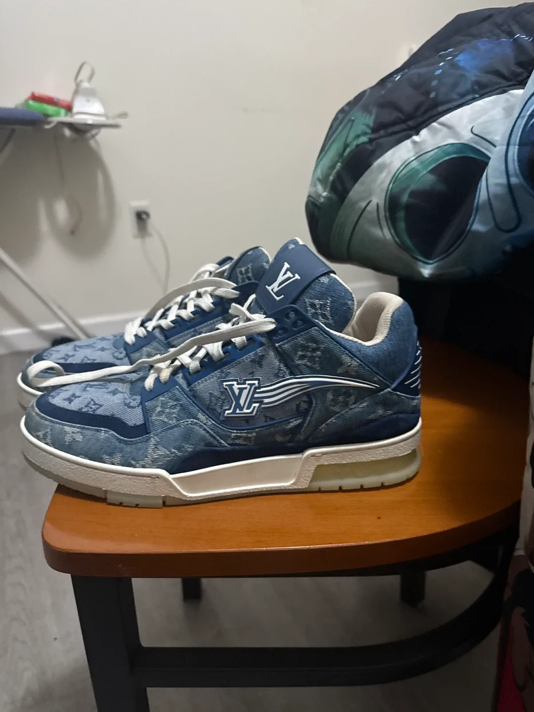 Louis Vuitton Denim Trainer Sneakers image indicator(4)