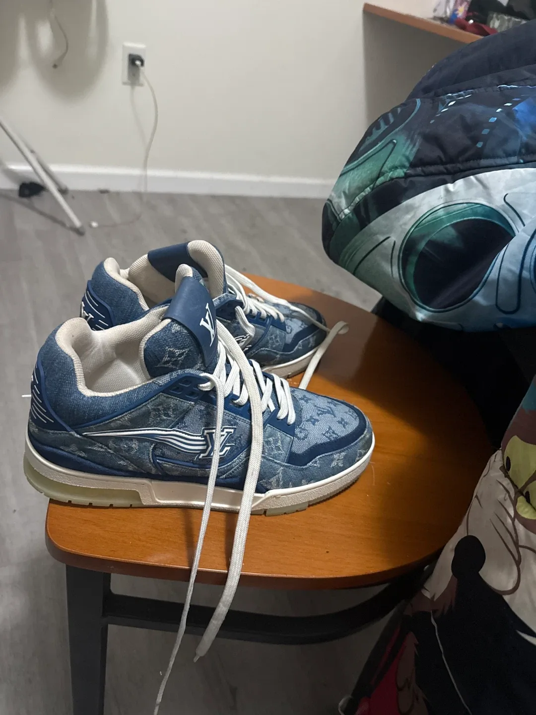 Louis Vuitton Denim Trainer Sneakers image indicator(2)