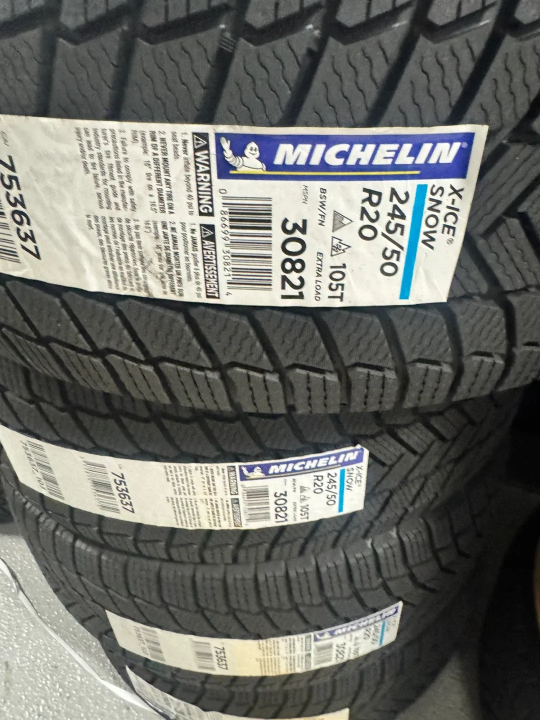 Michelin X-Ice Snow Tires 245/50 R20