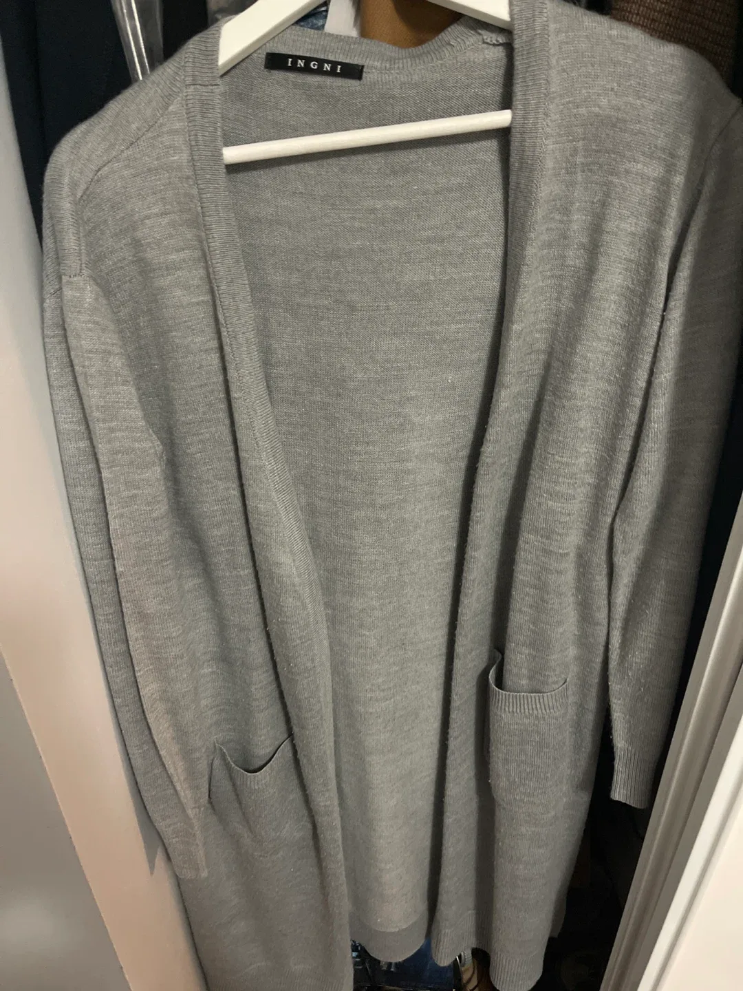 INGNI Long Grey Cardigan