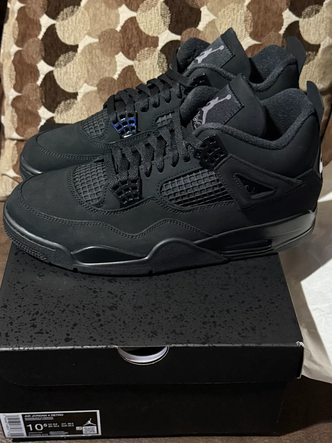 Jordan 4 black cat ds sz 10.5