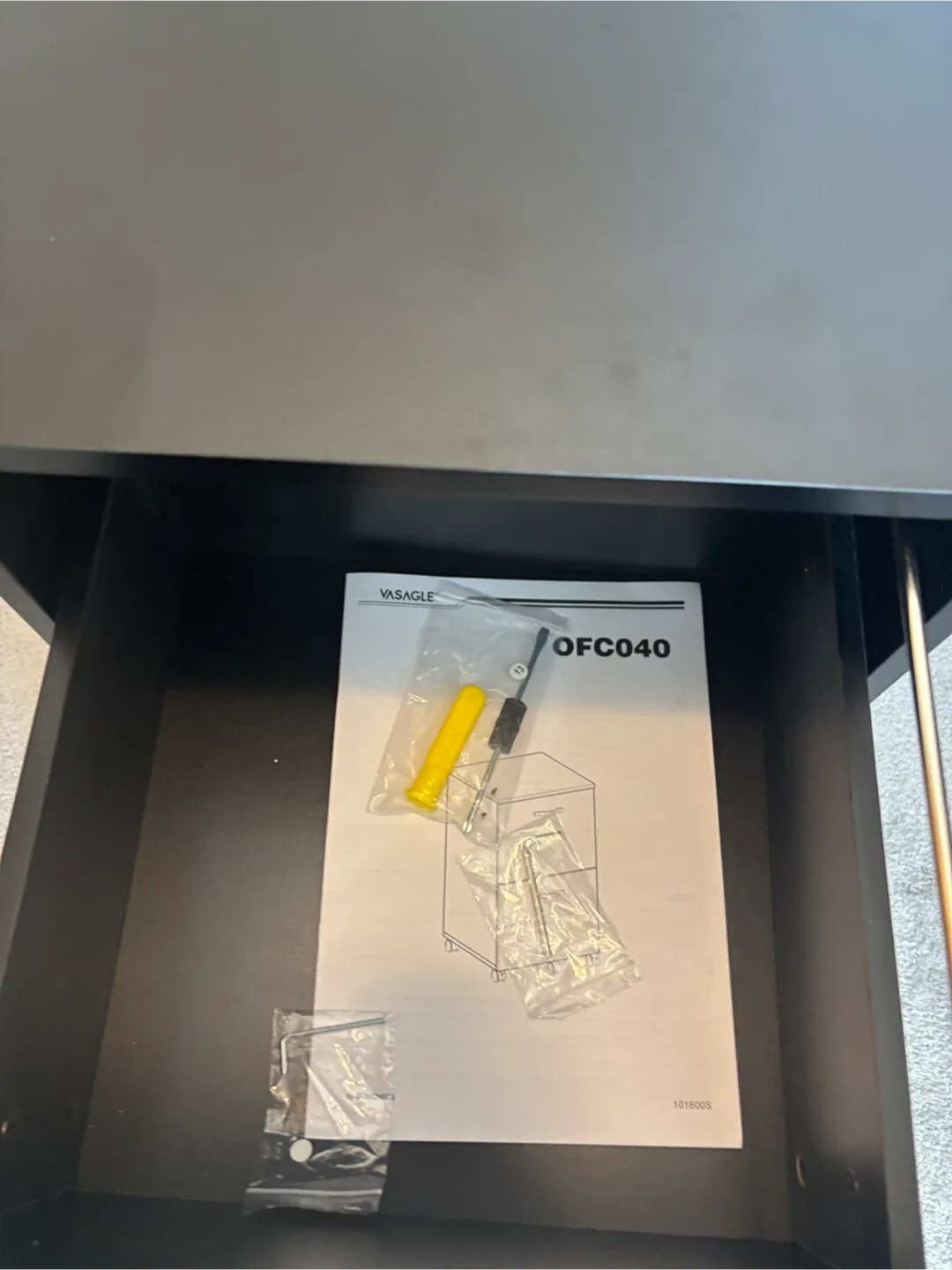 Black 2-Drawer Rolling File Cabinet image indicator(7)