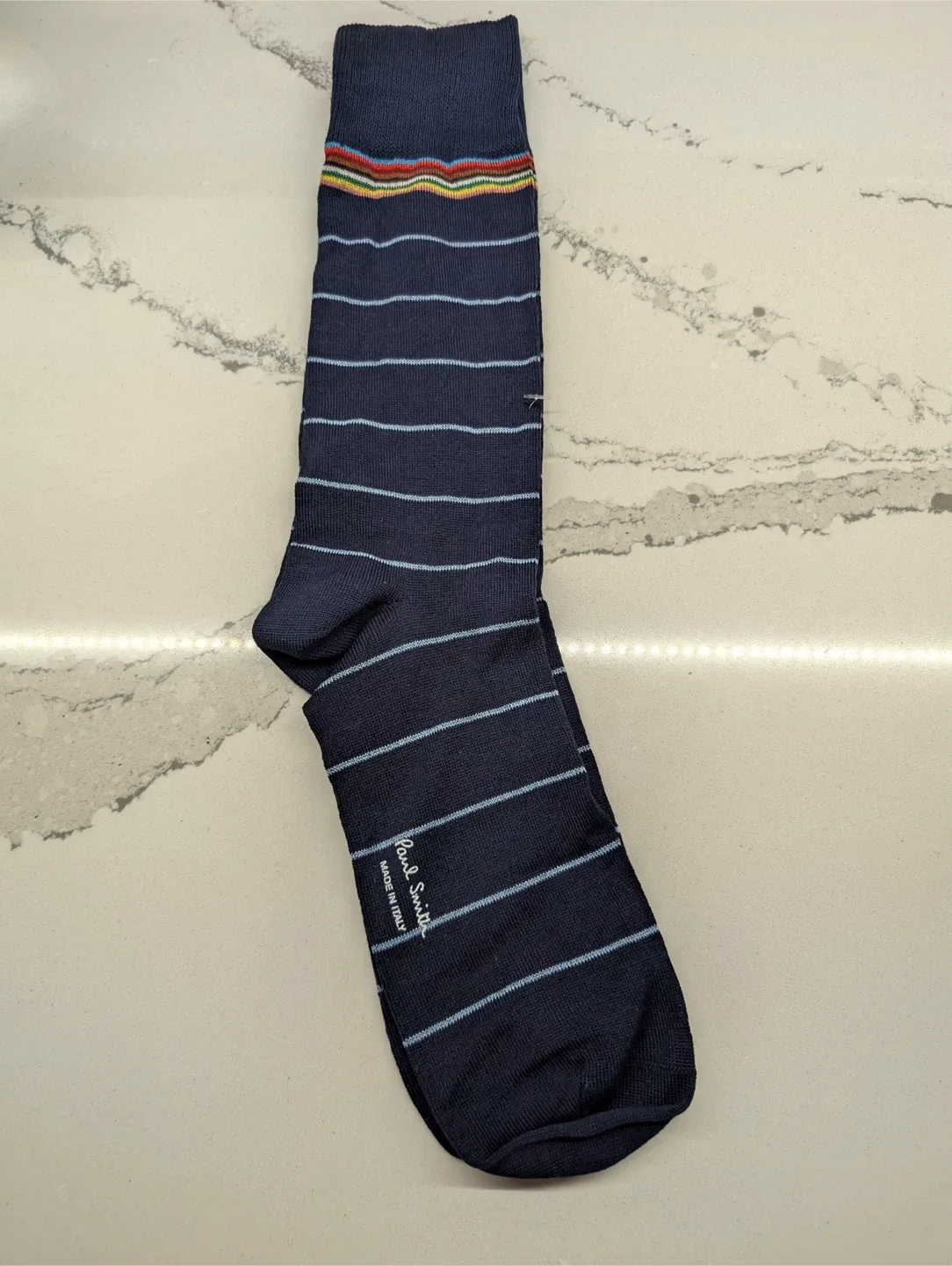 Paul Smith Striped Socks - Navy Blue