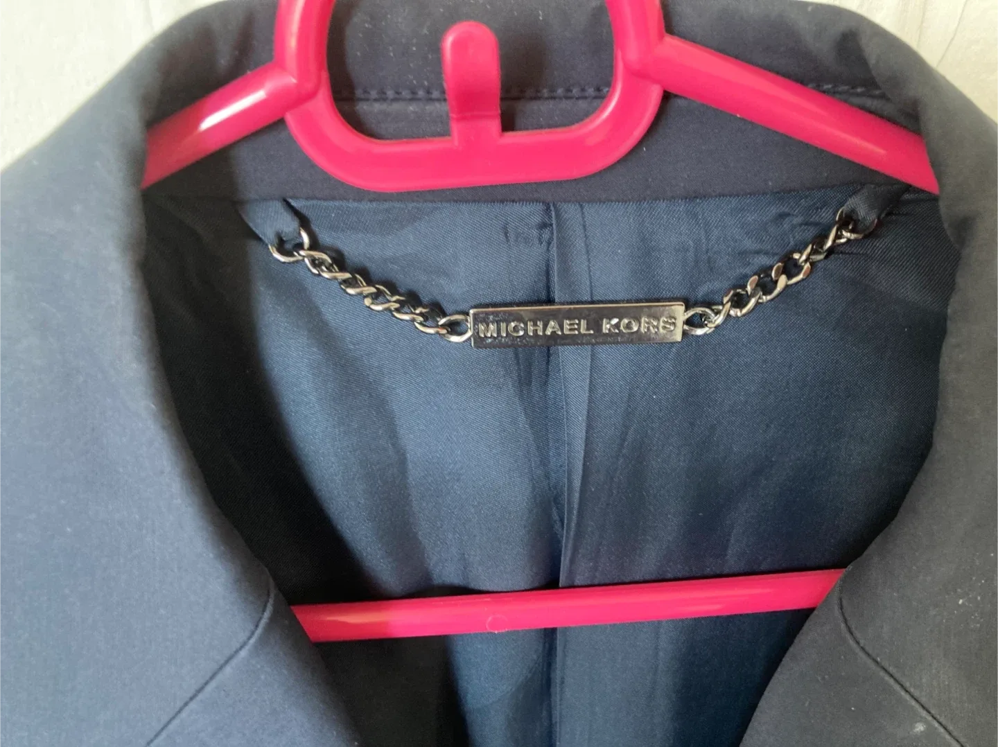 Michael Kors Navy Blue Coat #Cleanout image indicator(3)