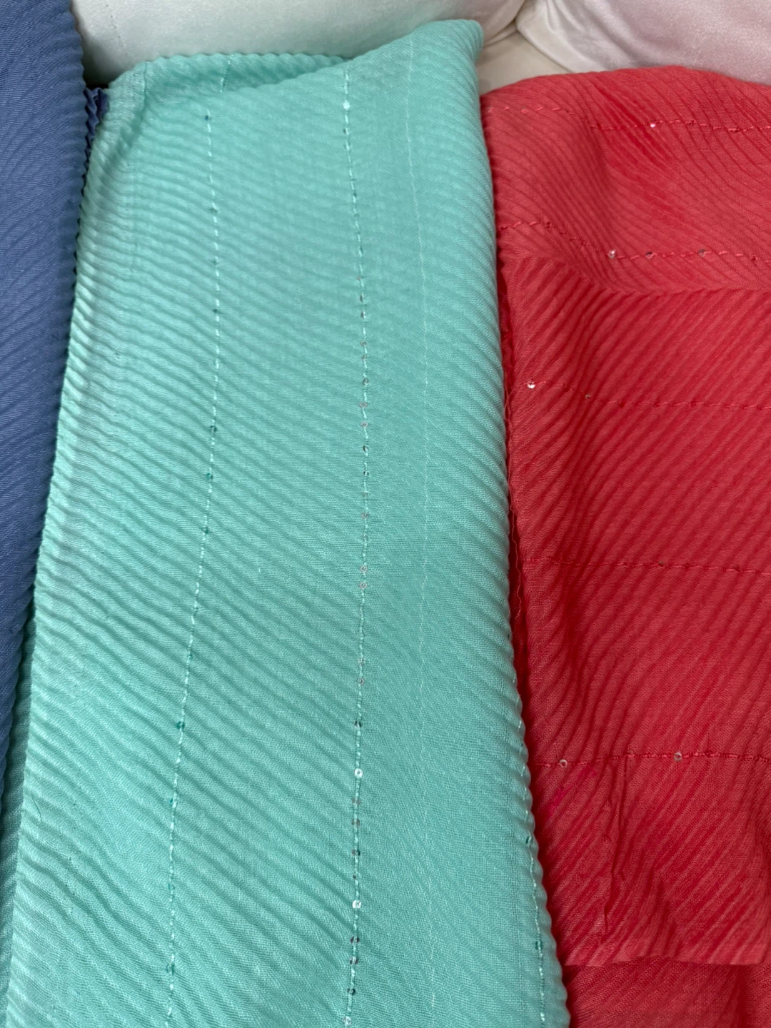 Colorful Pleated Fabric scarfs - photo 3