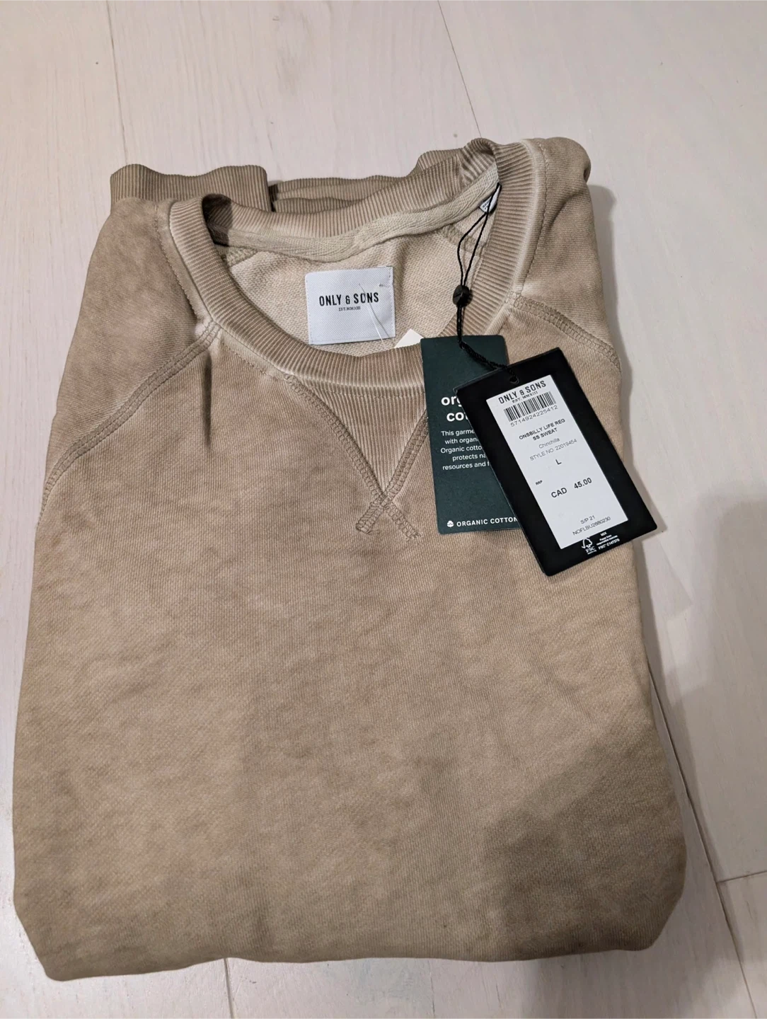 New ONLY & SONS Onsbilly Life SS Sweat - Large - photo 3