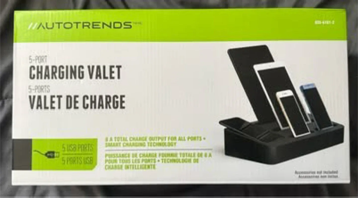 AUTOTRENDS™ 5-Port Charging Valet