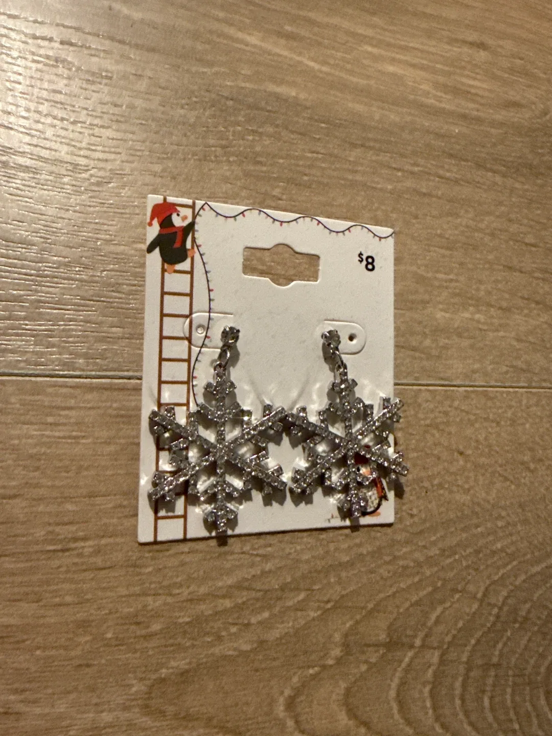 Snowflake Earrings - New on Card