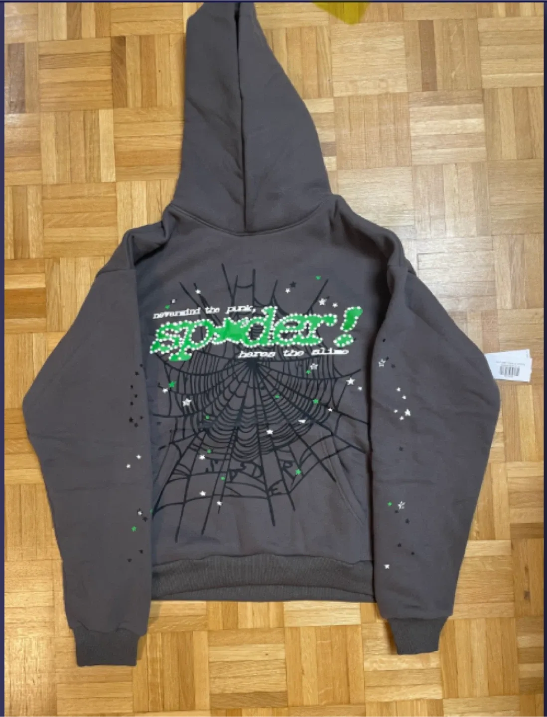 Sp5der Hoodie grey v2 *New color way* image indicator(5)